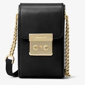 Michael Kors Black and Gold Crossbody Bag